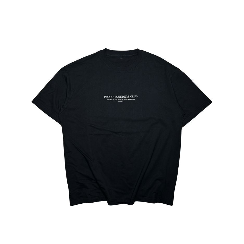 Propr Founders Club Oversized Tee Black