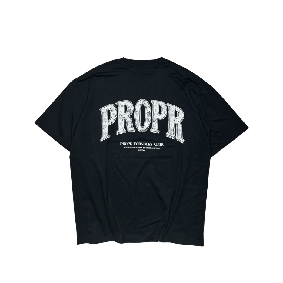 Propr Founders Club Oversized Tee Black