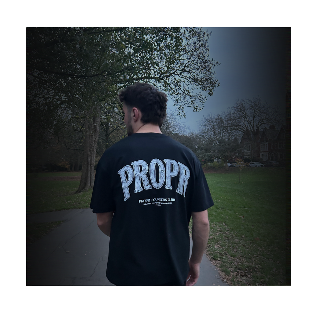 Propr Founders Club Oversized Tee Black